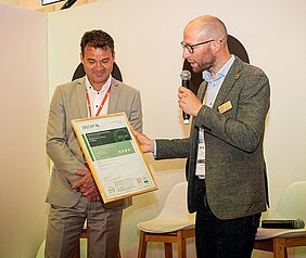 Uitreiking van het certificaat